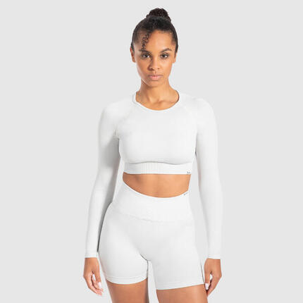 Damen Crop Longsleeve Maysa Blau