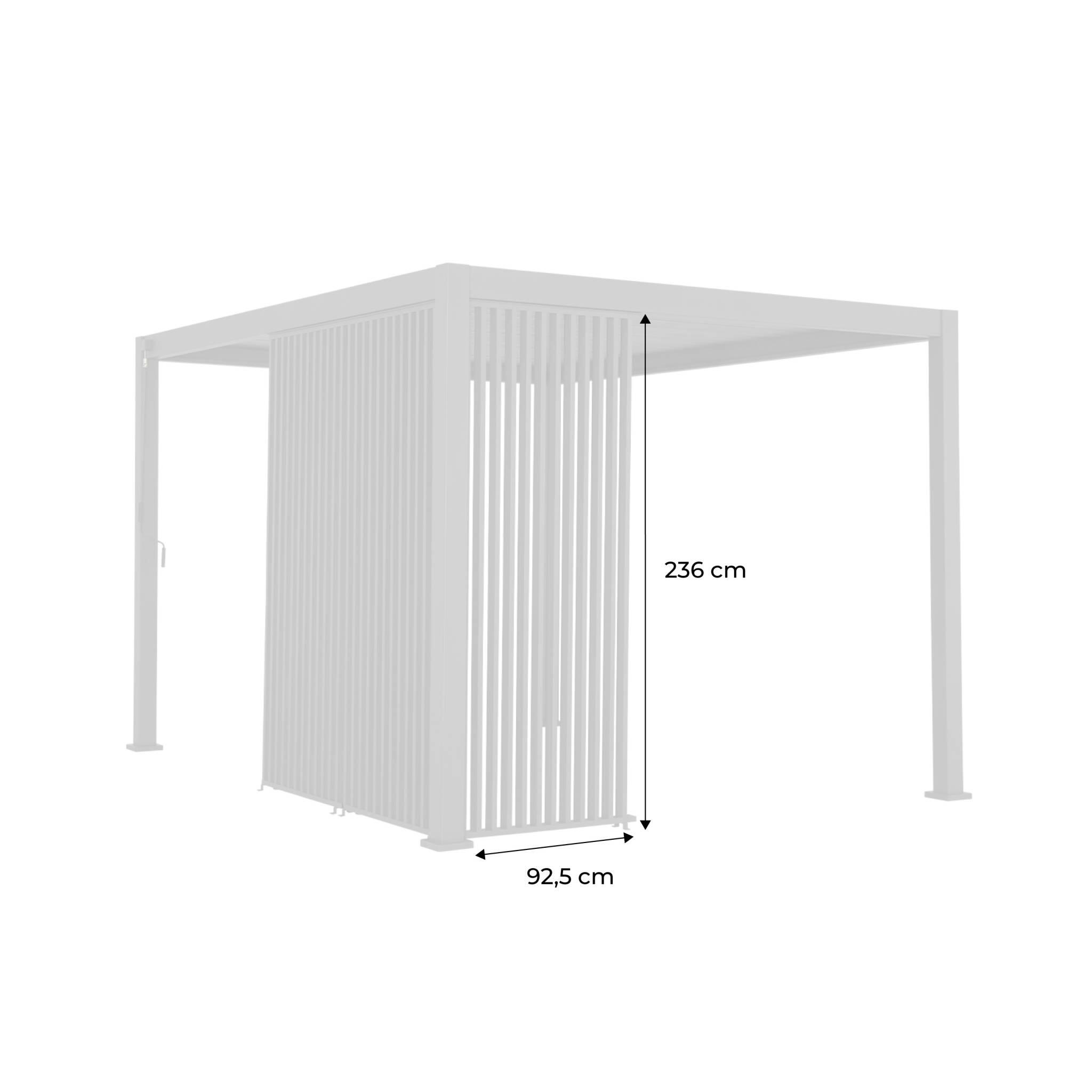 Persiana vertical 100cm pérgola bioclimática 3x3m 4x3m 6x3m Triomphe, Antracite 4/5