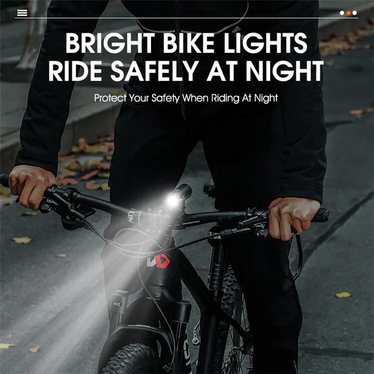 Luce Anteriore LED Luminosa 500LM per Ciclismo Notturno - Nero 3/7