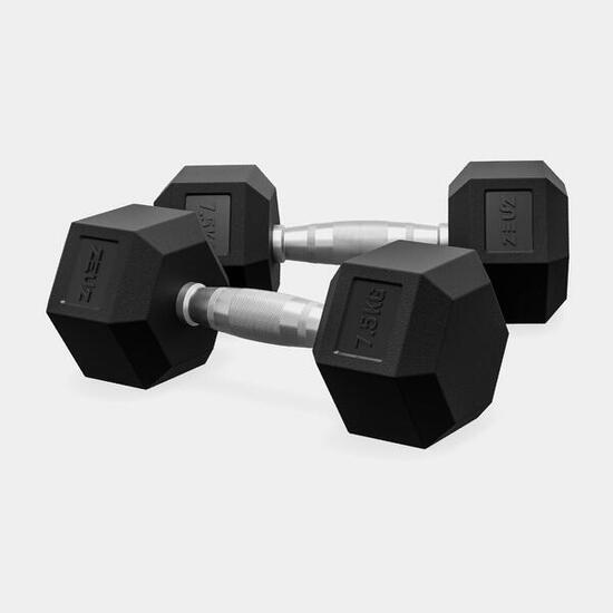 Set di manubri esagonali ZEUZ 2 x 2 kg – Manubri – Set di manubri esagonali