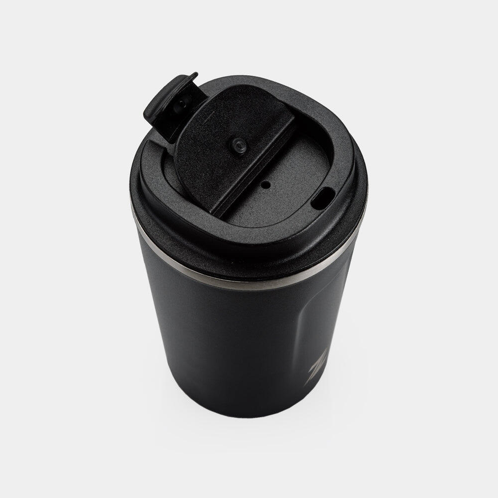 ZEUZ Thermosbecher & Kaffeebecher für unterwegs – 380 ml – Schwarz 2/6