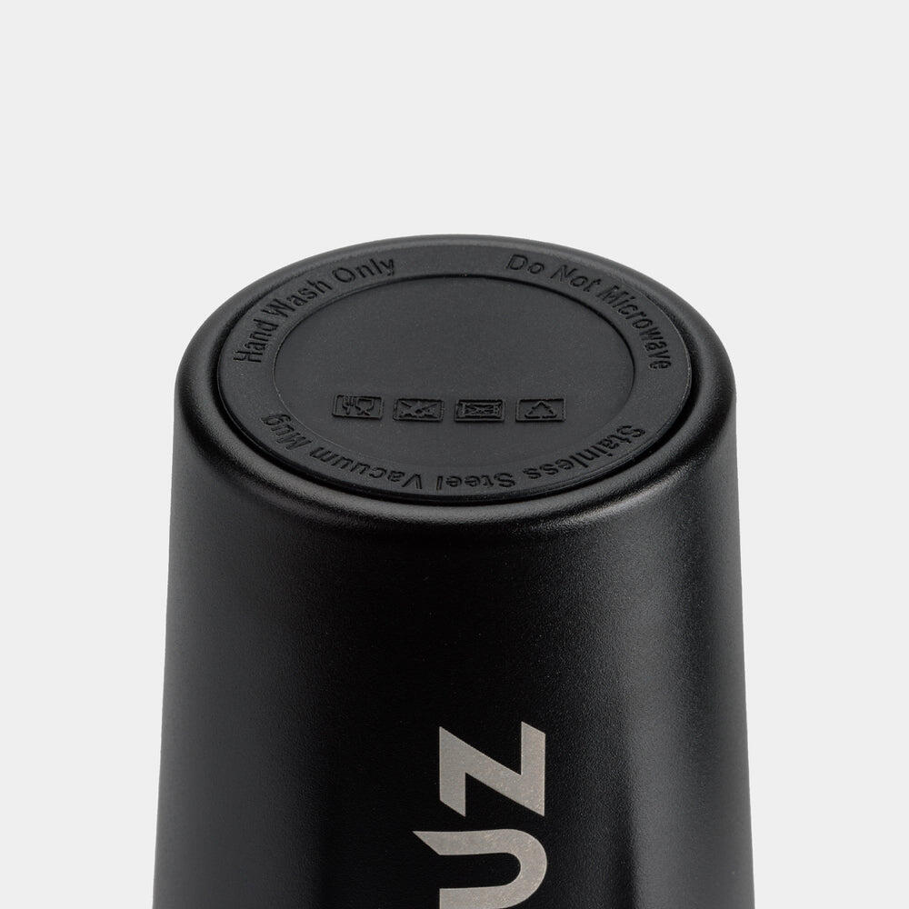 ZEUZ Thermosbecher & Kaffeebecher für unterwegs – 380 ml – Schwarz 5/6