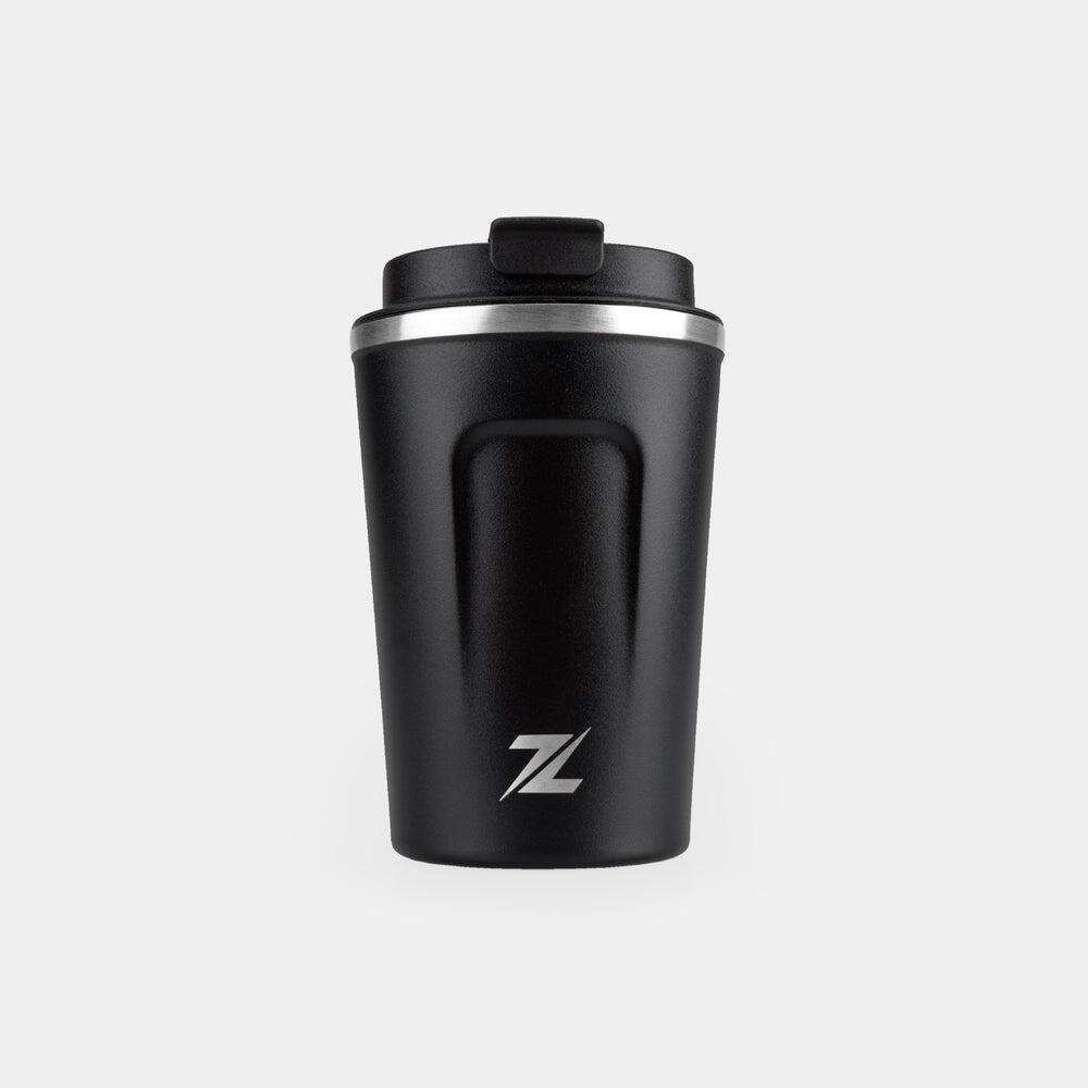 ZEUZ Thermosbecher & Kaffeebecher für unterwegs – 380 ml – Schwarz 4/6