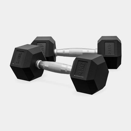 ZEUZ Hexa Hanteln Set 2 x 1 KG – Dumbbell Set – Hexagon Gewichte