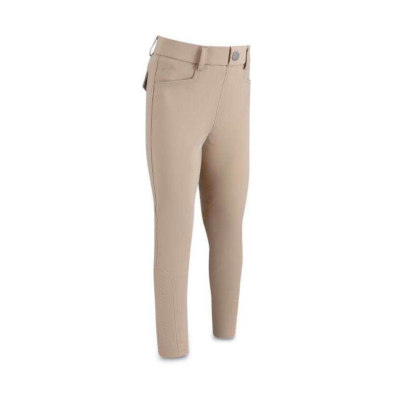 Leggings pentru băieți Sammy cu grip complet bej