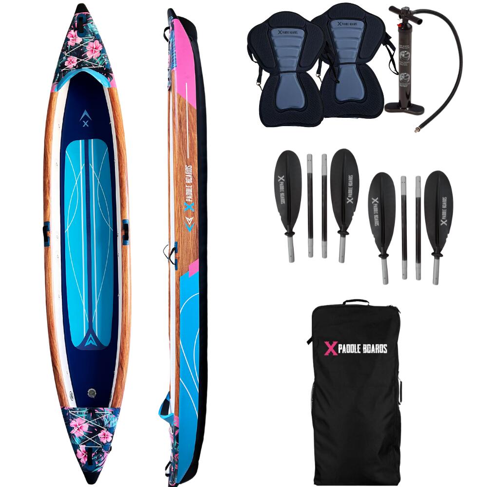 Canoë Kayak Gonflable 2 places dropstitch 470 x 80 x 42 cm  K-Hawaii 2/8