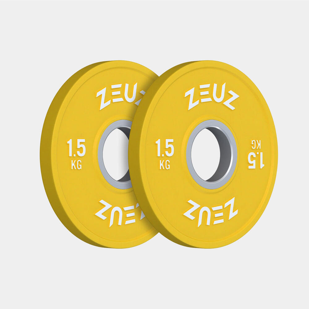 Conjunto de 2 anilhas ZEUZ de 1,5 kg 2/4