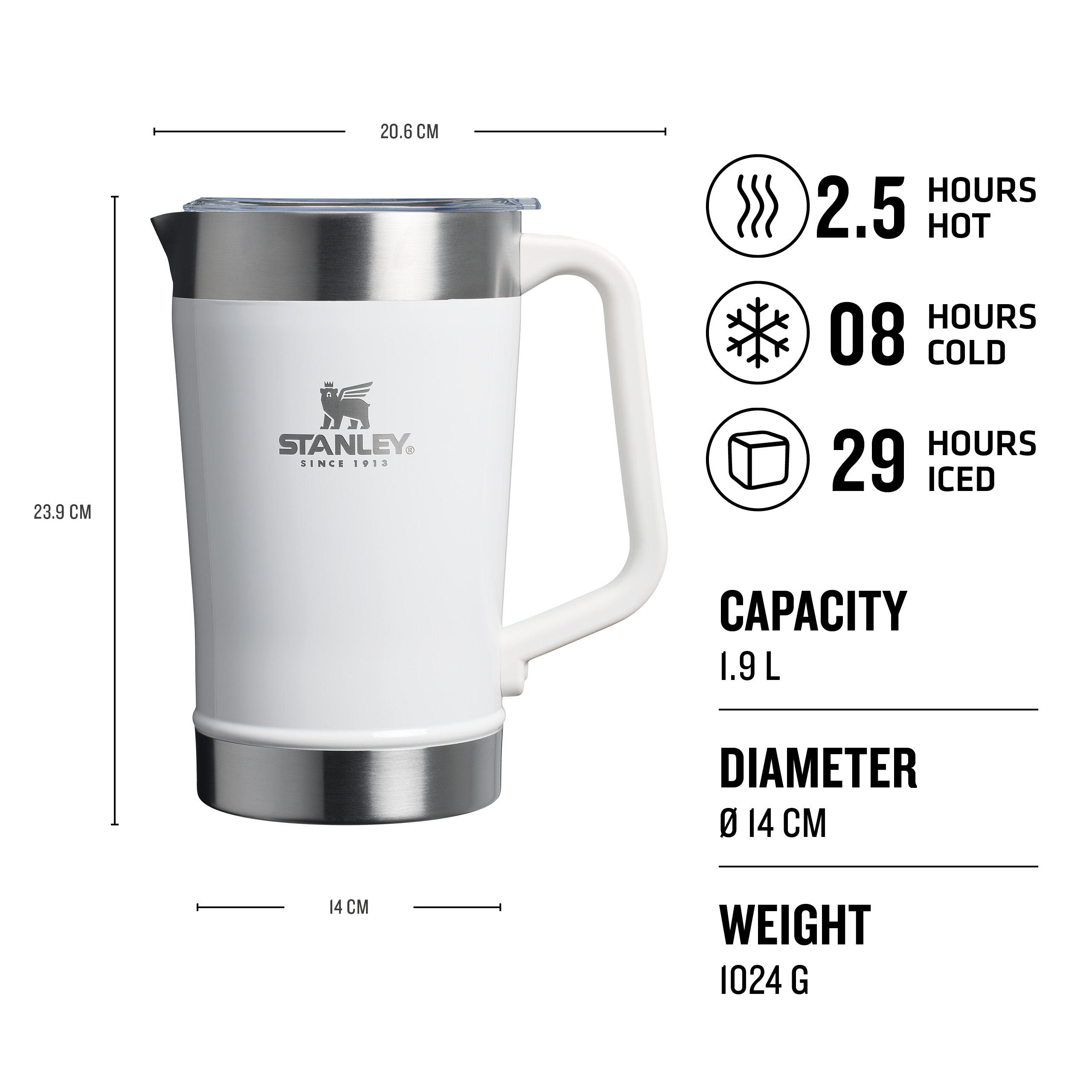 Wasserkanne Stay-Chill Classic Pitcher 1.9L - Thermoskanne Camping 2/4