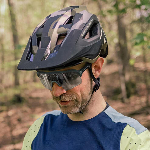 Outdoor Master Hawk Photochromic Sport Sunglasses Black Fames Grey Lenses 3/4