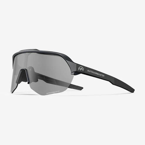 OUTDOOR MASTER Outdoor Master Hawk Photochromic Sport Sunglasses Black Fames Grey Lenses