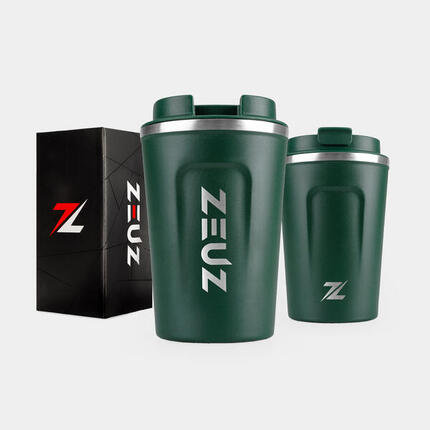 Mug isotherme ZEUZ pour café et thé – 380 ml – Noir
