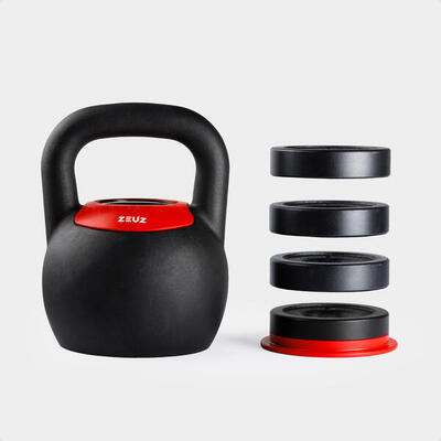 Zeuz verstelbare kettlebell 4,5–18 kg