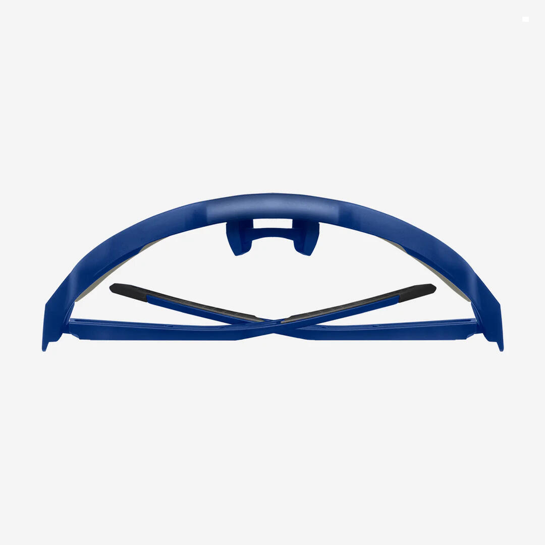 Outdoor Master Hawk Polarised Sport Sunglasses Deep Blue Frames Blue Lenses 3/4