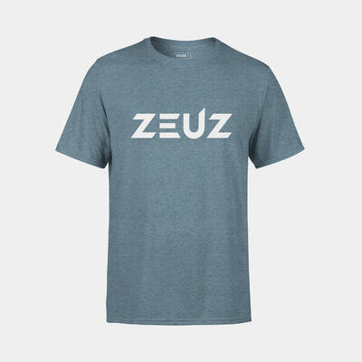 Zeuz sport t-shirt unisex - sportkleding man & vrouw - maat xs - denim