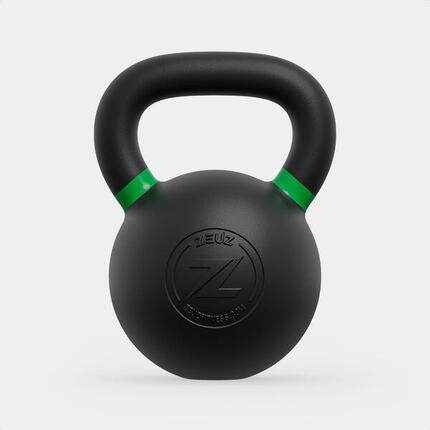ZEUZ Kettlebell 4 KG – Fitness & CrossFit Gewichten – Gietijzer – Hellgrün