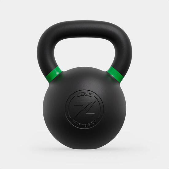 ZEUZ Kettlebell 24 KG – Gewichte für Fitness & CrossFit – Gusseisen – Grün