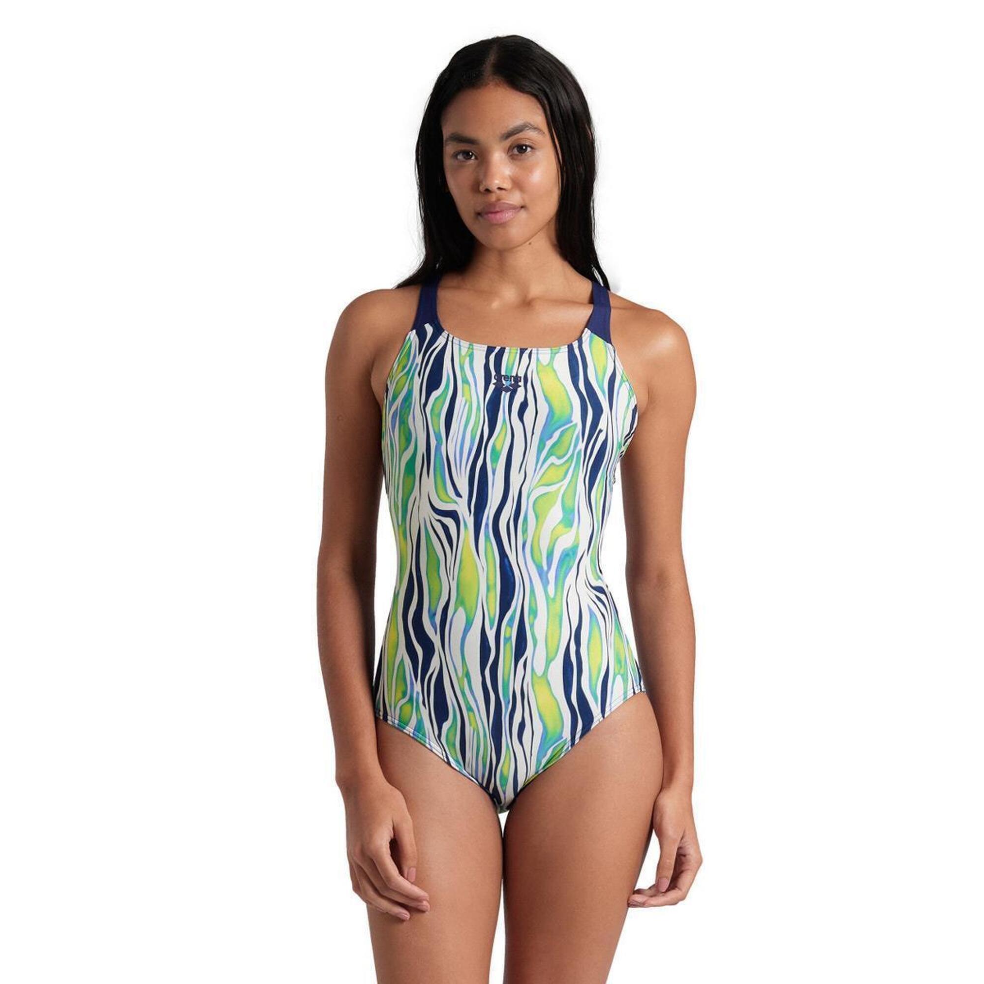 Strój kąpielowy Arena Zebra Stripes Swim Pro Back – Wielokolorowy – Rozmiar 38