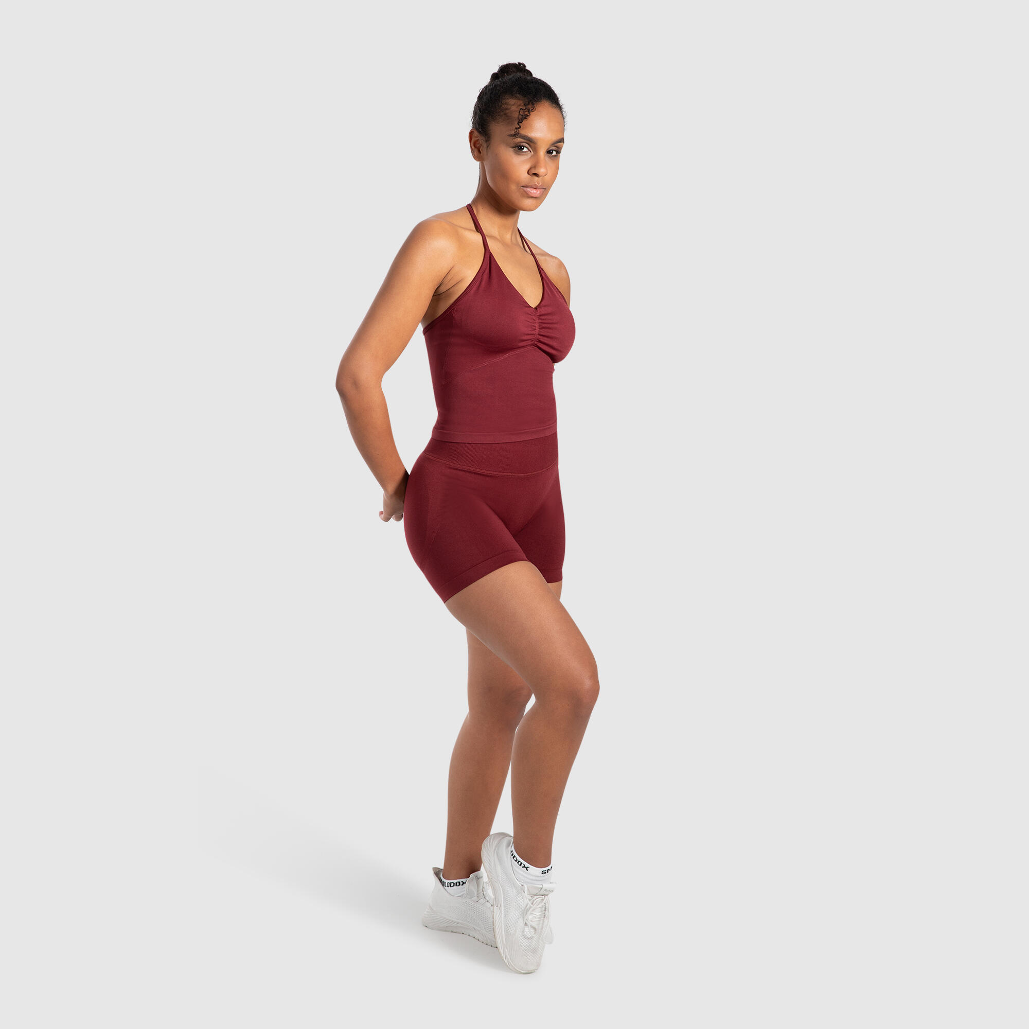 Damen Crop Top Malena Bordeaux 3/5