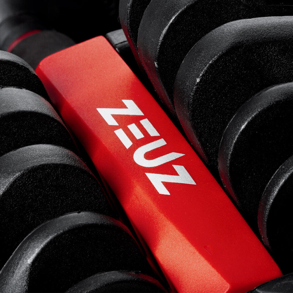 ZEUZ 1 Stuk Verstelbare Dumbell 2.5 KG t/m 24 KG – Gewichten Halterset – Halters 7/7