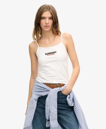 Haut cami ajusté avec logo de vêtements de sport