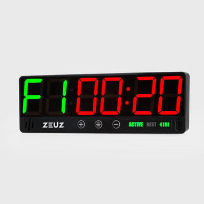 Zeuz mini interval timer - digitale gym klok – 15.5 x 2.2 x 4.7 cm
