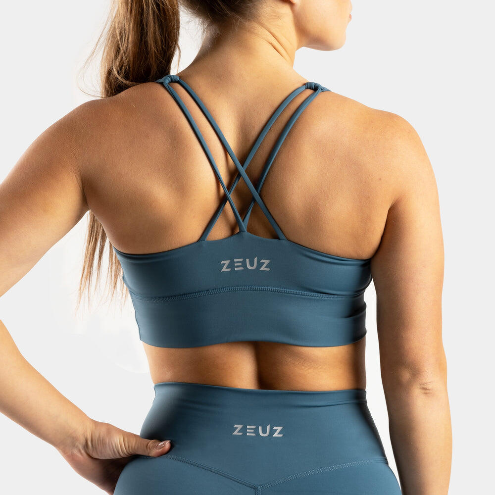 ZEUZ Soutien-Gorge Sport Femme – Shock Absorber Sport BRA – Bleu – Taille XS 2/7