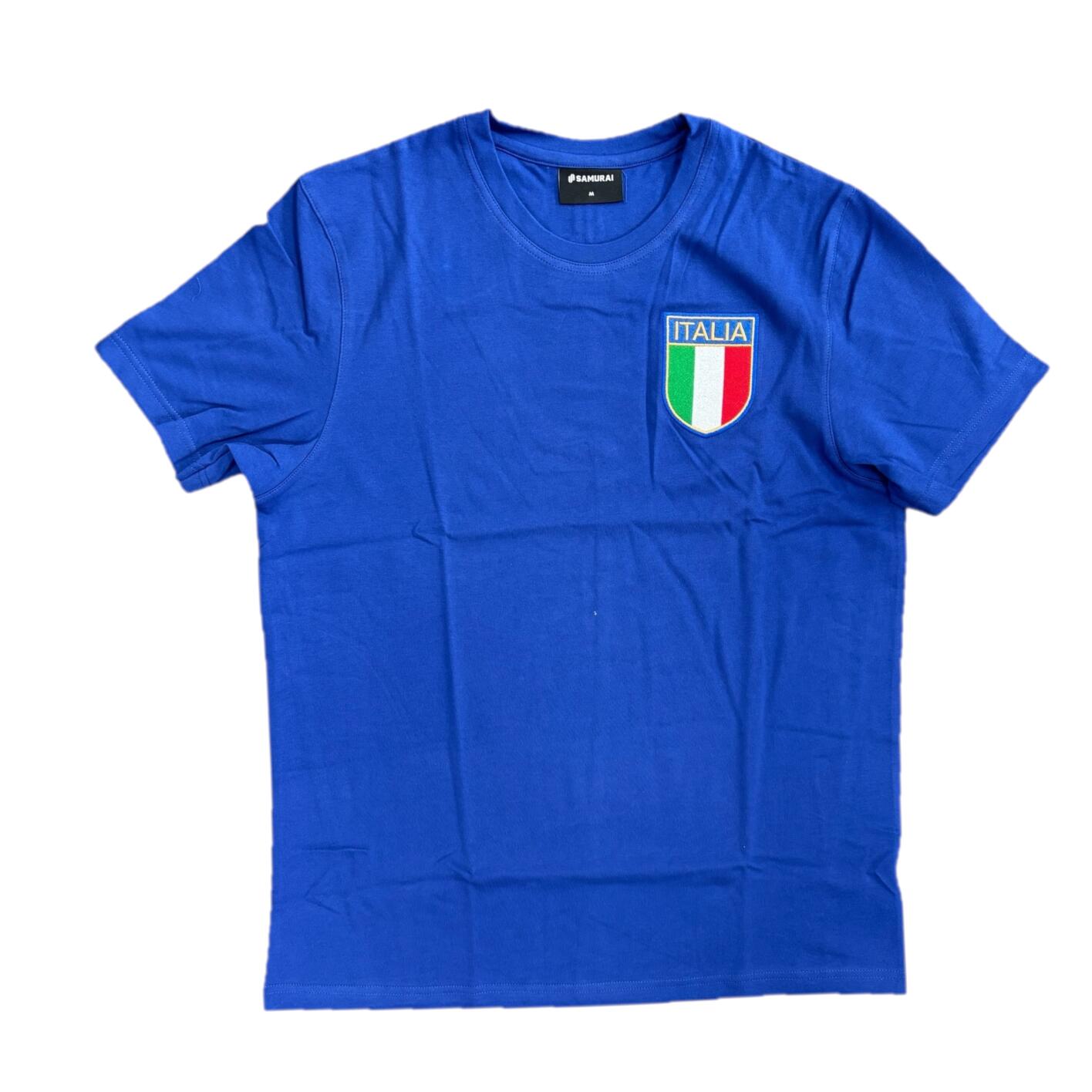 Italy Men's Rugby T-Shirt Samurai Vintage Royal Top 2/3