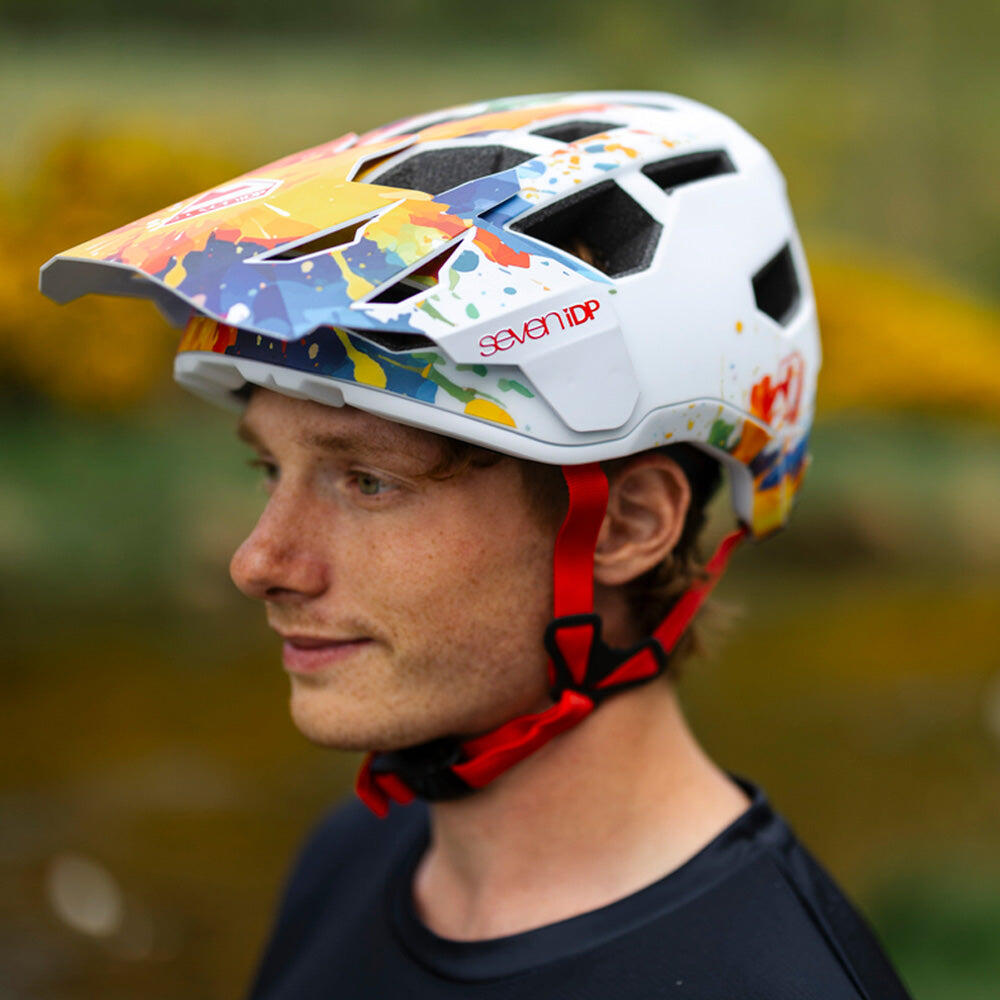 Projectio Splatter Project 21 Pro Open Face MTB Helmet LTD - Splatter | Decathlon