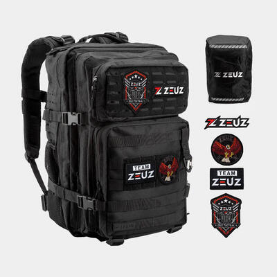 Zeuz tactical rugzak dames & heren – backpack - sporttas – 45 liter - zwart