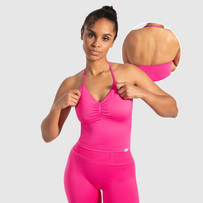 Damen Crop Top Malena Pink