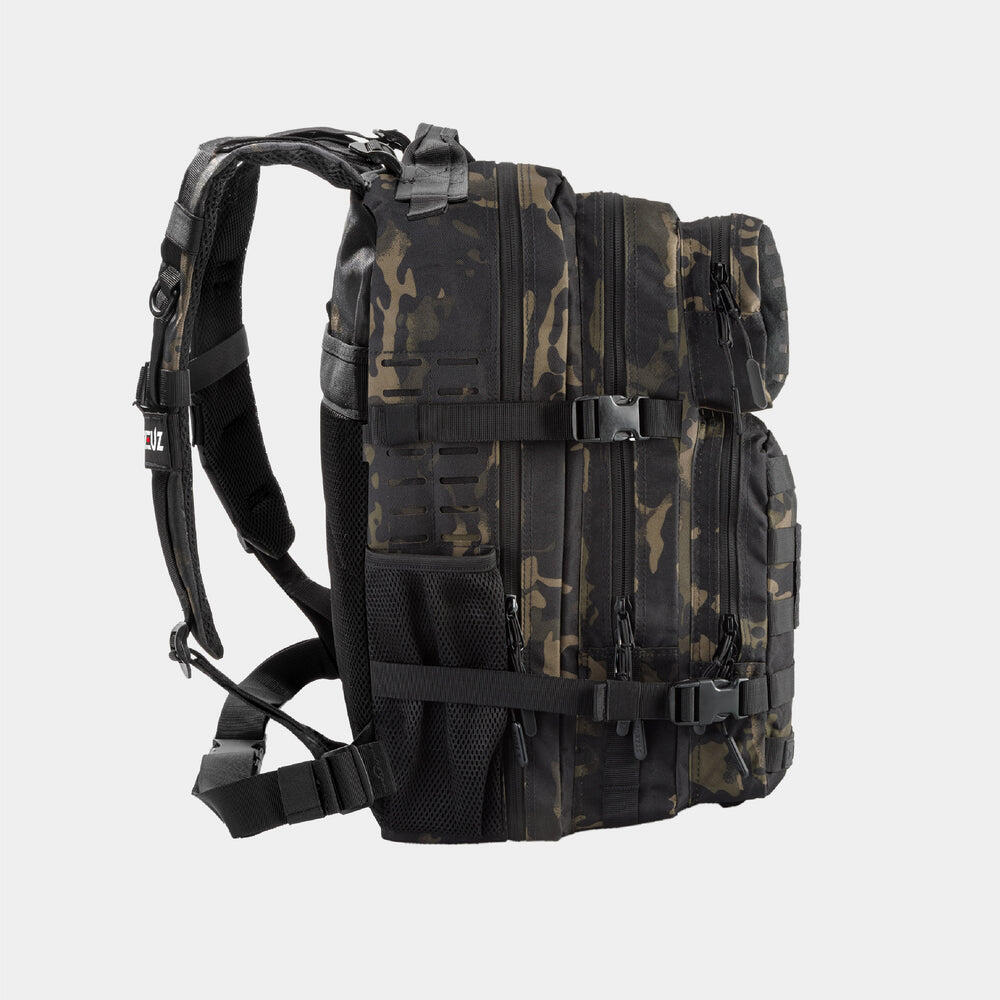Sac à dos tactique ZEUZ pour femmes et hommes – 45 litres – Camouflage noir 4/7