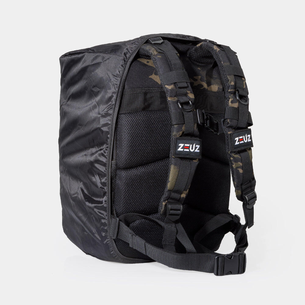 Sac à dos tactique ZEUZ pour femmes et hommes – 45 litres – Camouflage noir 6/7