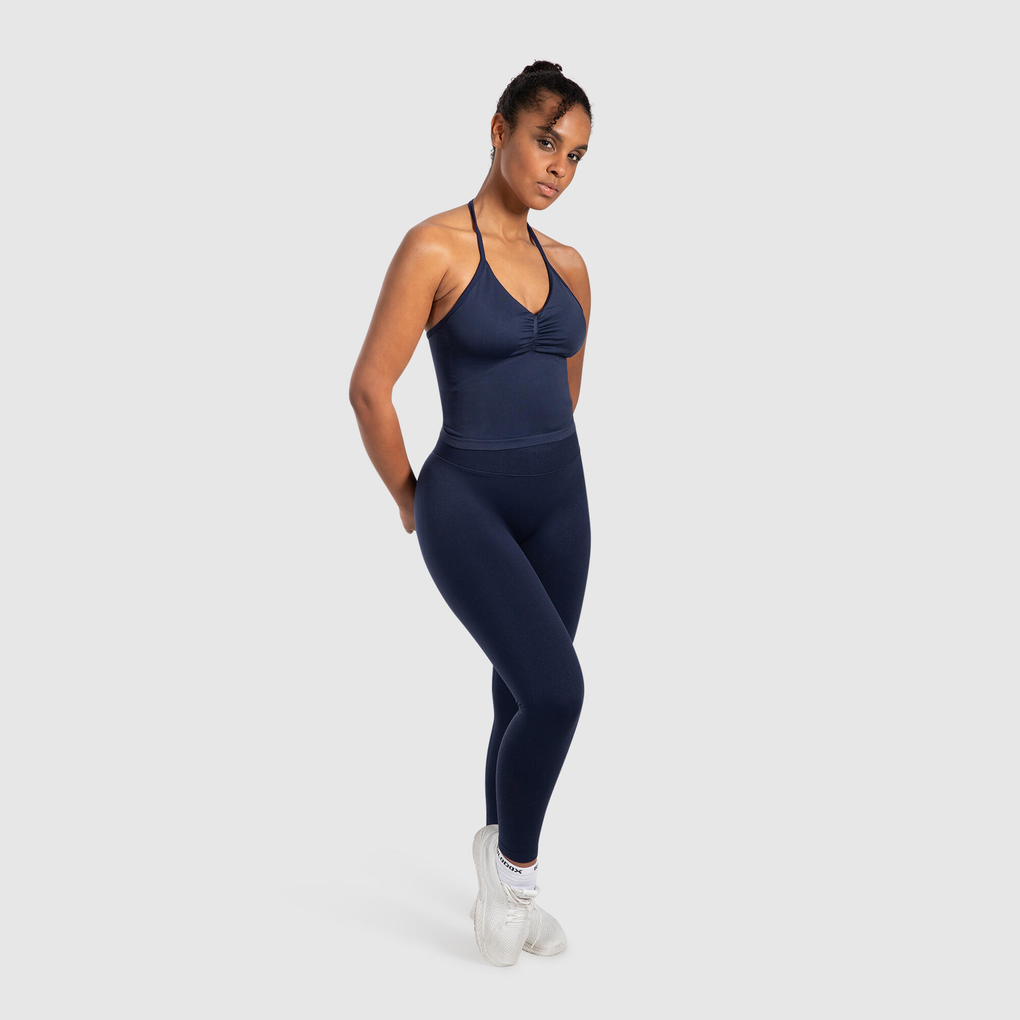 Damen Crop Top Malena Marineblau 3/5