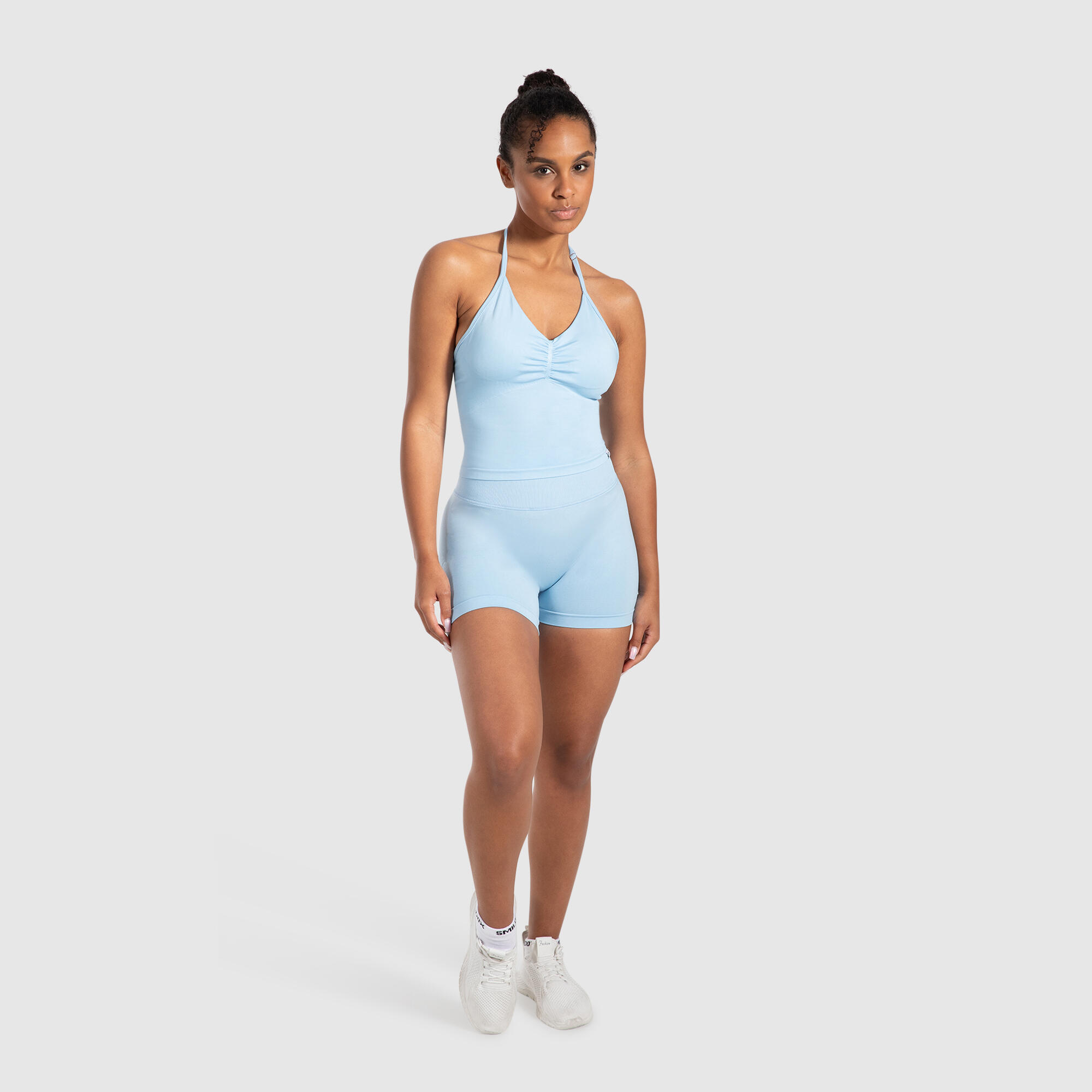 Damen Crop Top Malena Hellblau 3/5