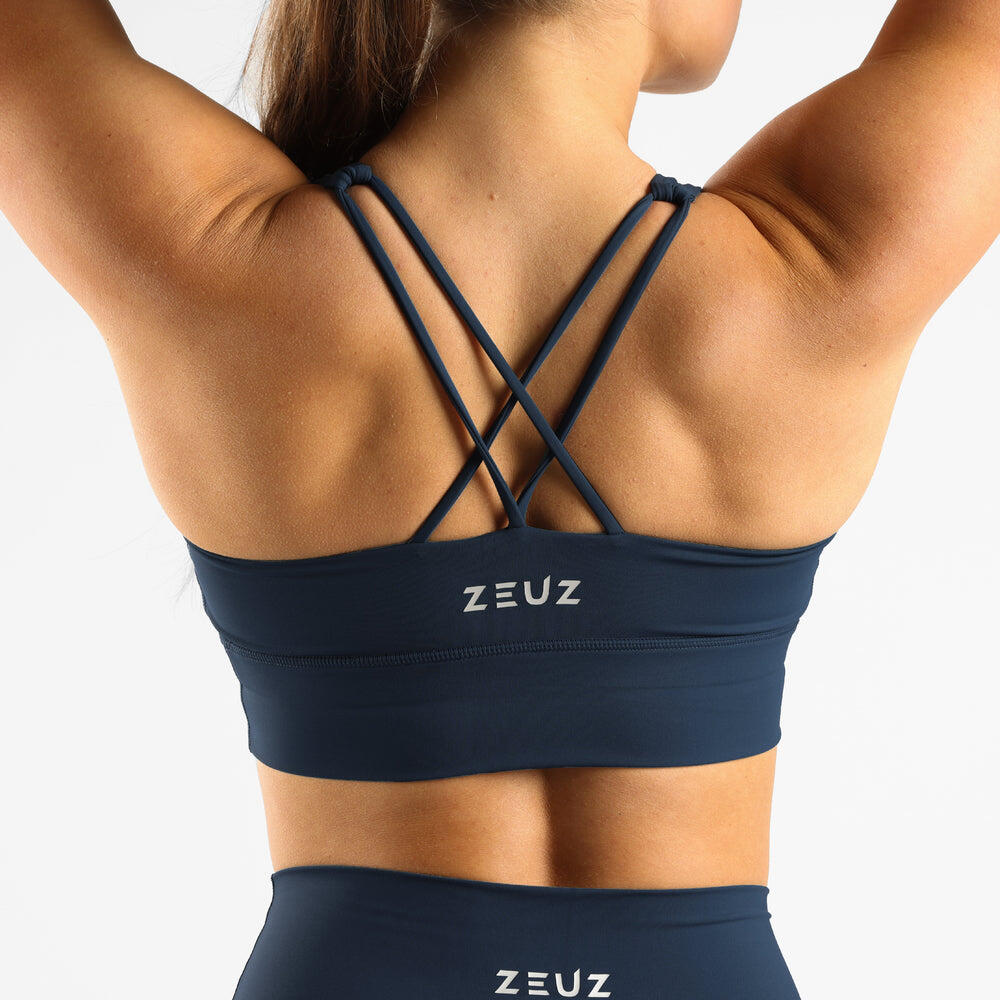 Sport BH ZEUZ Dames Sportbeha Marineblauw Maat S 7/7