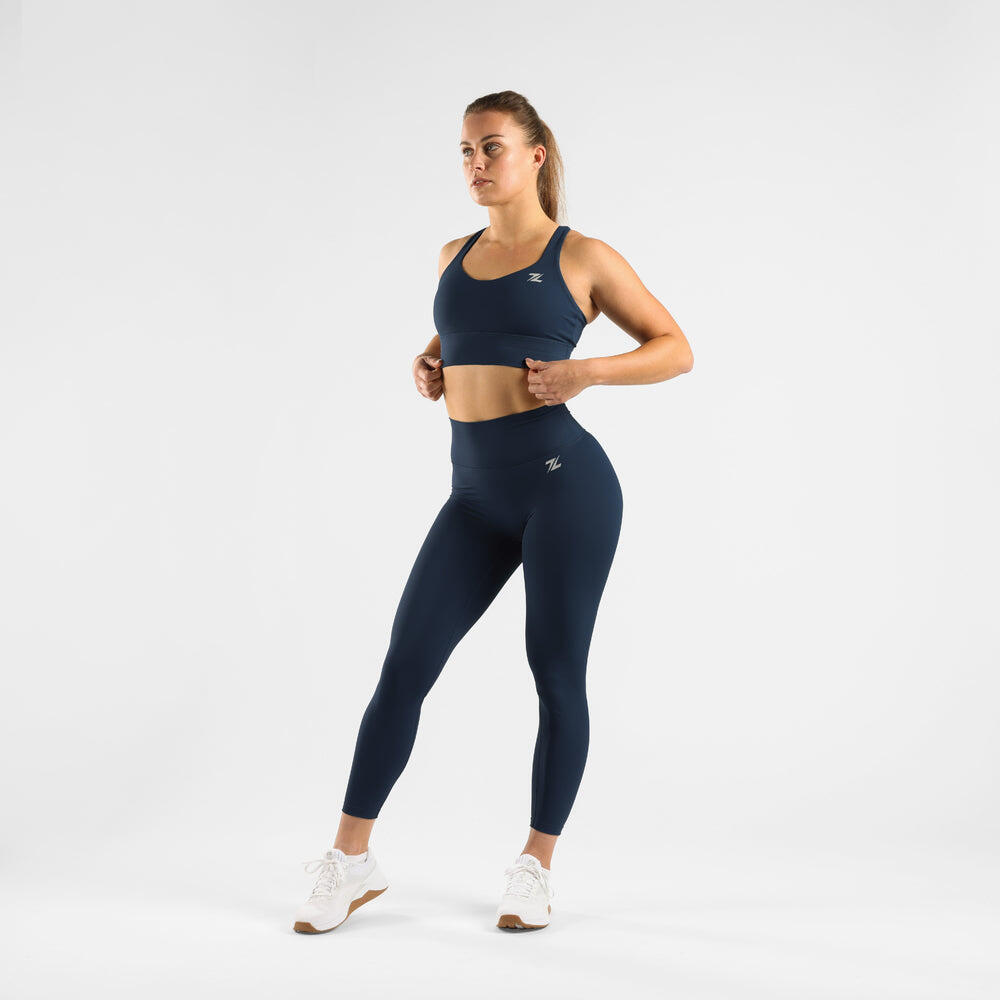 Sport BH ZEUZ Dames Sportbeha Marineblauw Maat S 5/7