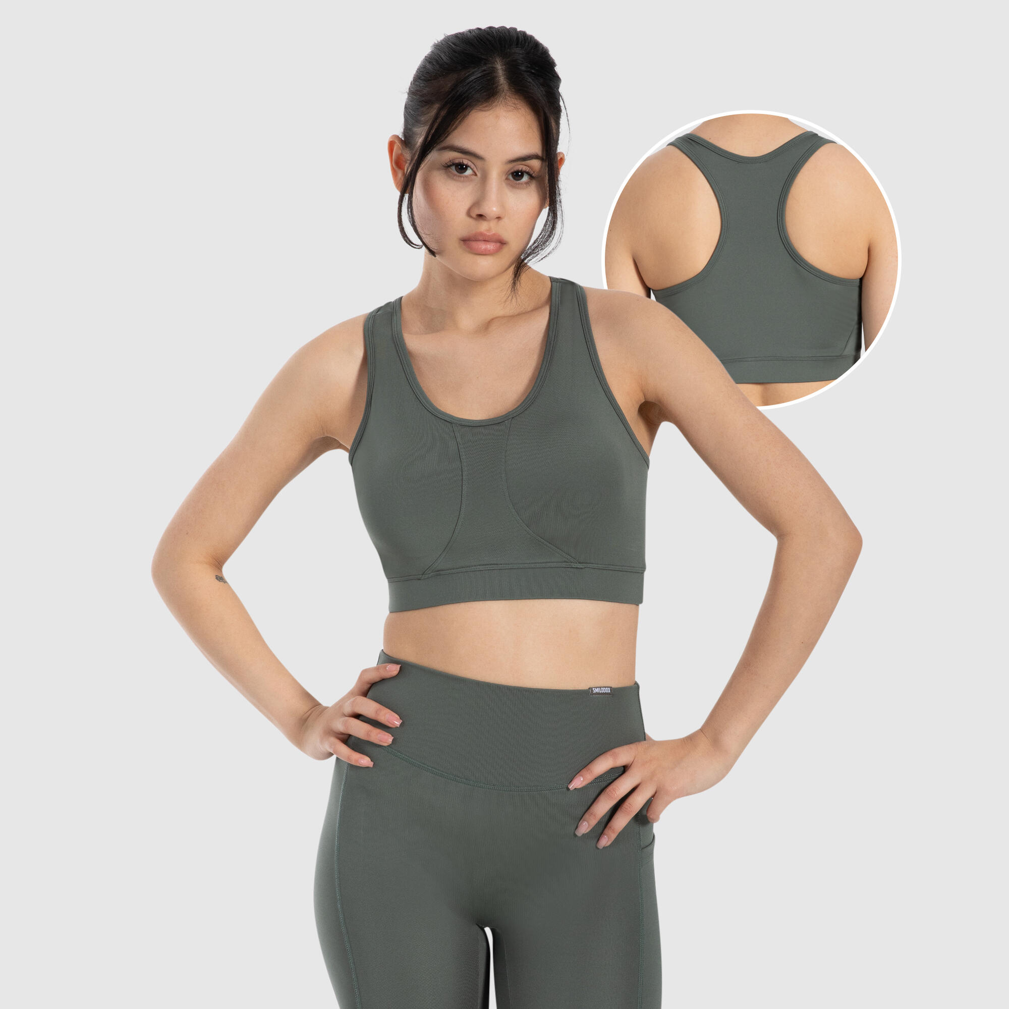 SMILODOX Damen Sport BH Candace Grün