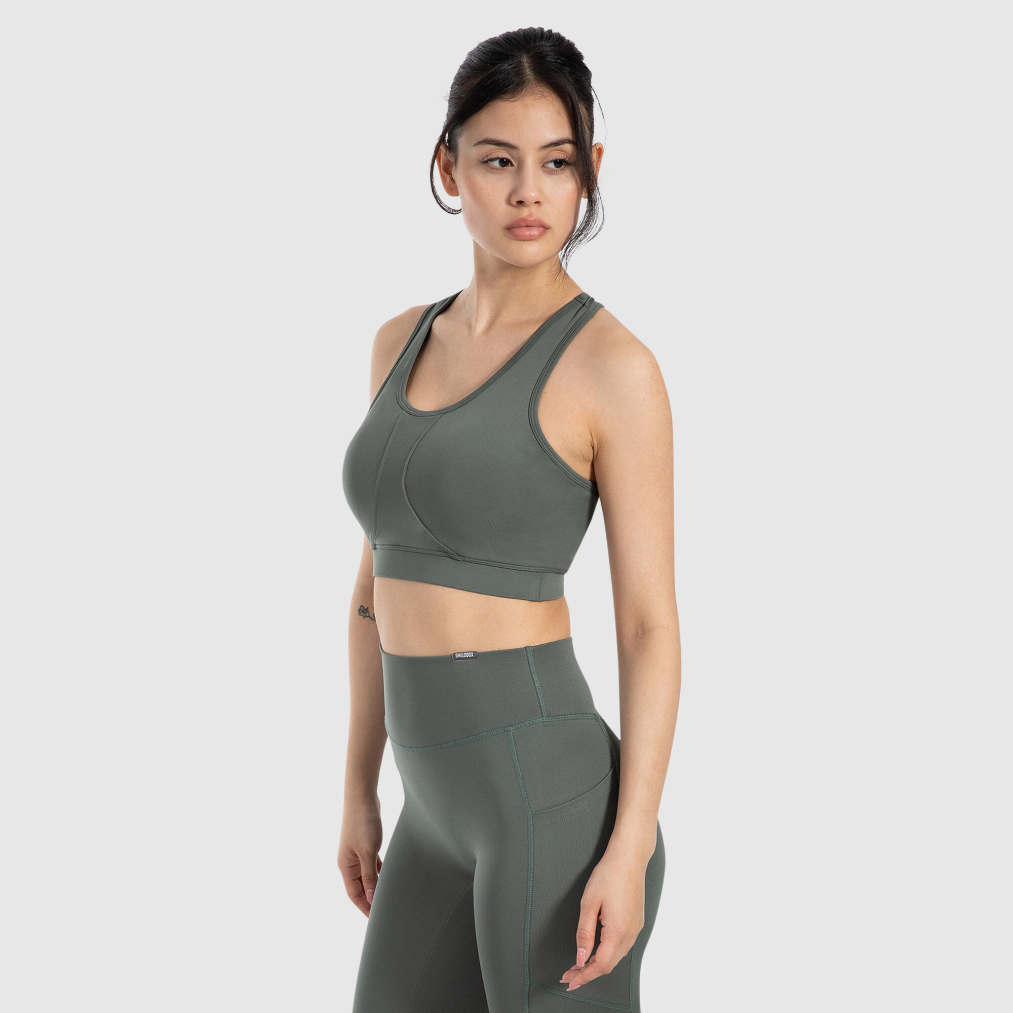 Damen Sport BH Candace Grün 2/5
