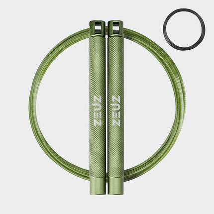 Corde à sauter ZEUZ pour Functional Fitness et Fitness – Réglable – Noire