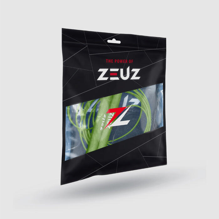 Corda per saltare ZEUZ per Functional Fitness e Fitness – Regolabile – Verde 4/4