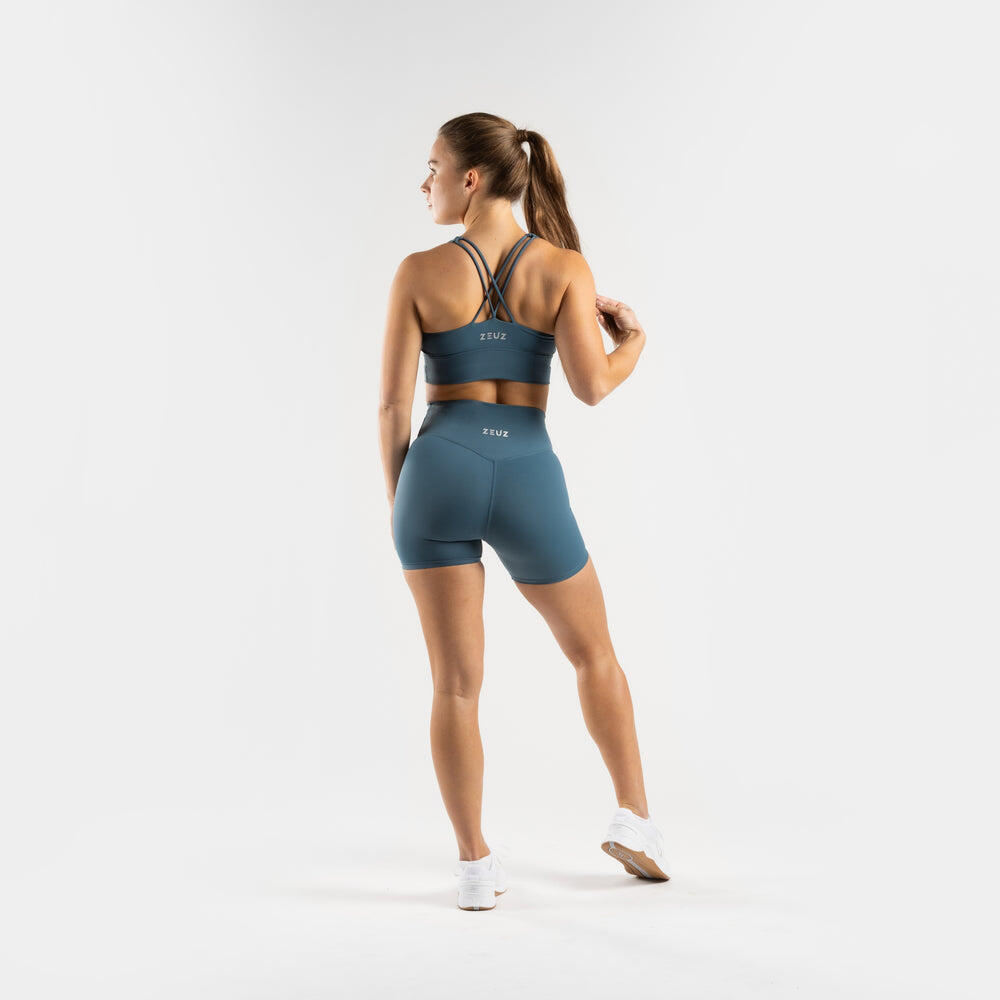ZEUZ Soutien-Gorge Sport Femme – Shock Absorber Sport BRA – Bleu – Taille XS 5/7