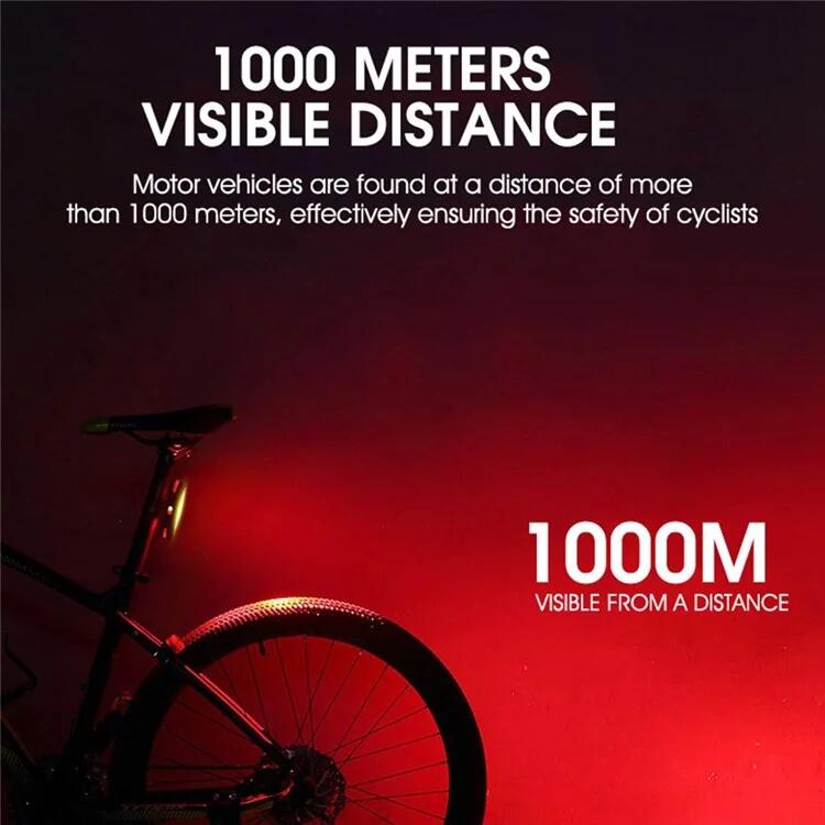 USB Oplaadbaar Fiets Achterlicht, 360 Graden Draaibaar, IPX5 Waterdicht 4/7
