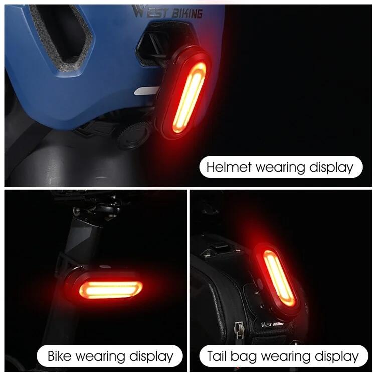 USB Oplaadbaar Fiets Achterlicht, 360 Graden Draaibaar, IPX5 Waterdicht 5/7