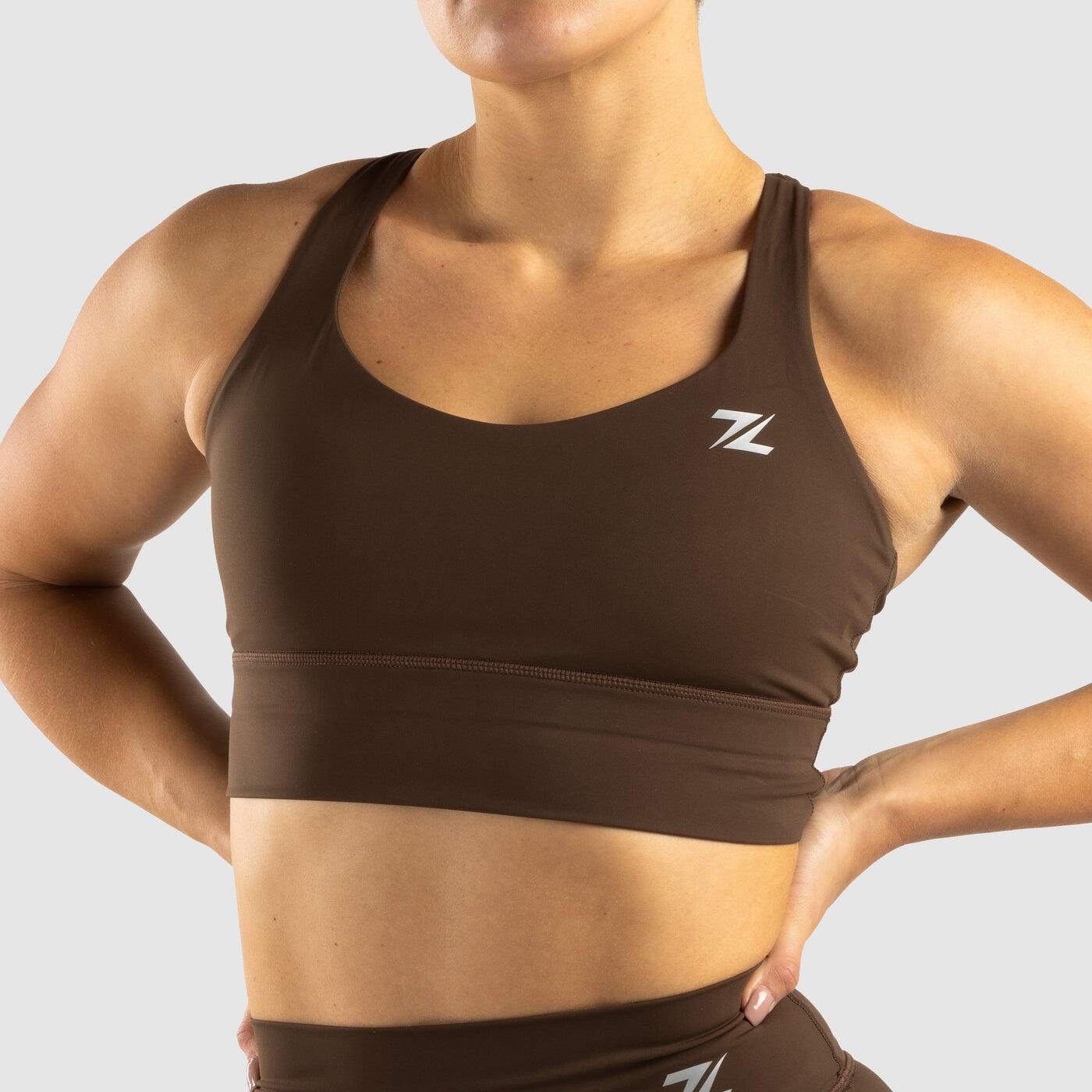 ZEUZ ZEUZ Sport BH Damen – Shock Absorber Sport BRA – Braun – Größe XL