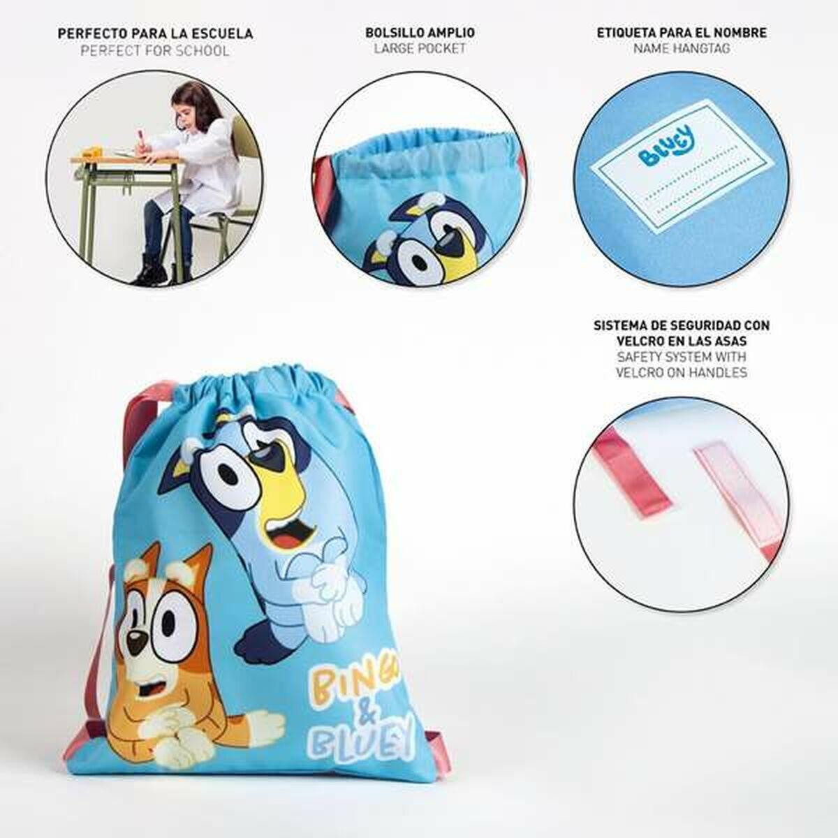Saco Mochila com Cordas Bluey Azul 5/5
