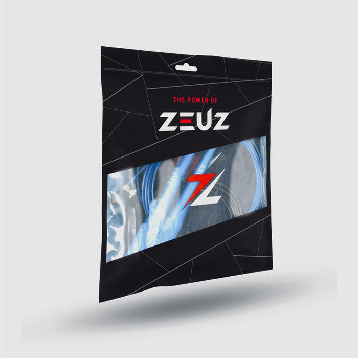 Corde à sauter ZEUZ pour Functional Fitness et Fitness – SR-2 – Bleue 4/4