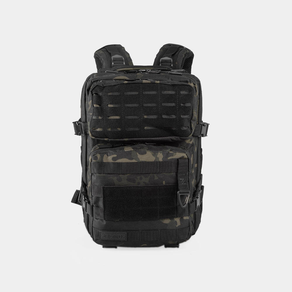 Sac à dos tactique ZEUZ pour femmes et hommes – 25 litres – Camouflage noir 3/7