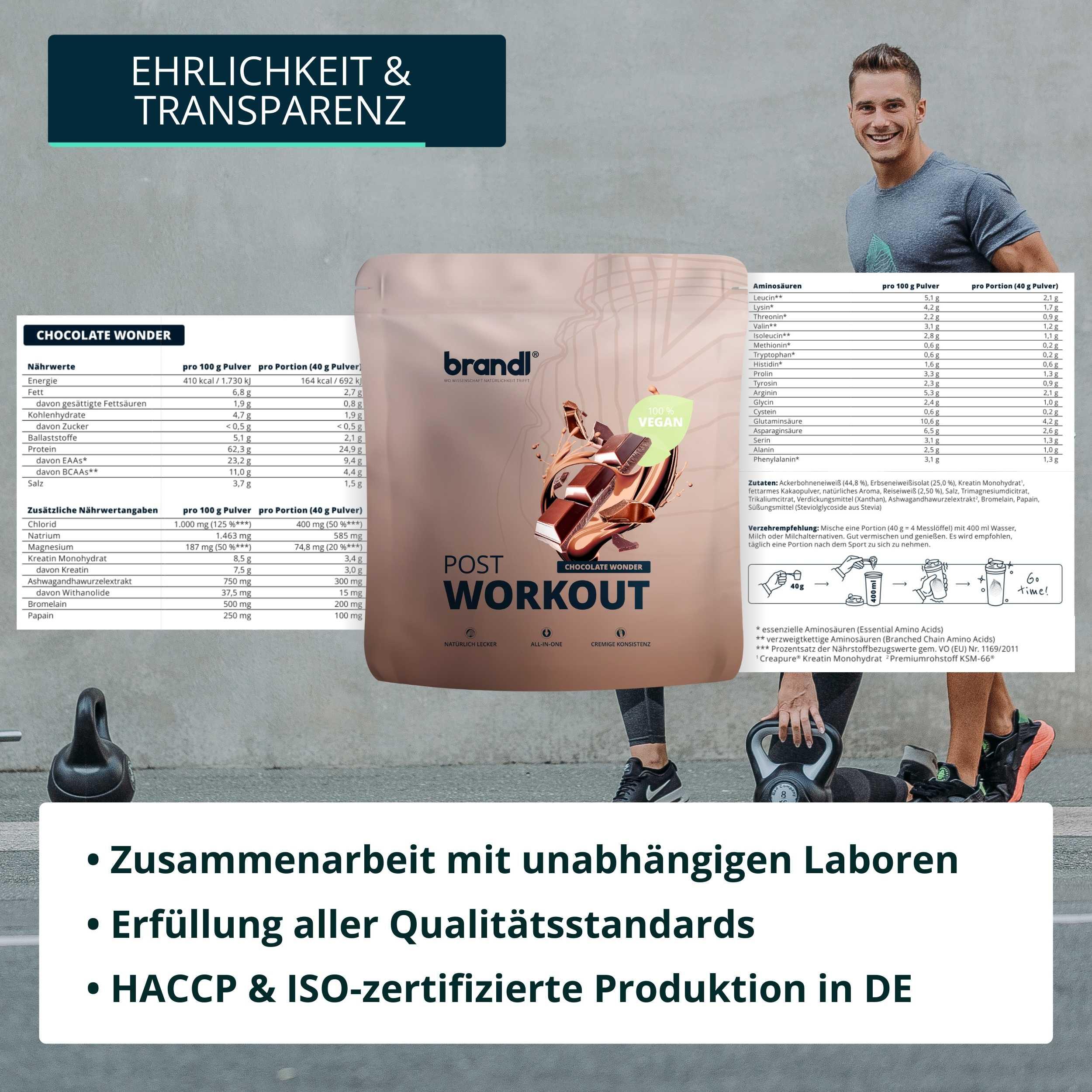 brandl® Veganes Protein-Pulver All-in-One nach dem Training 5/6