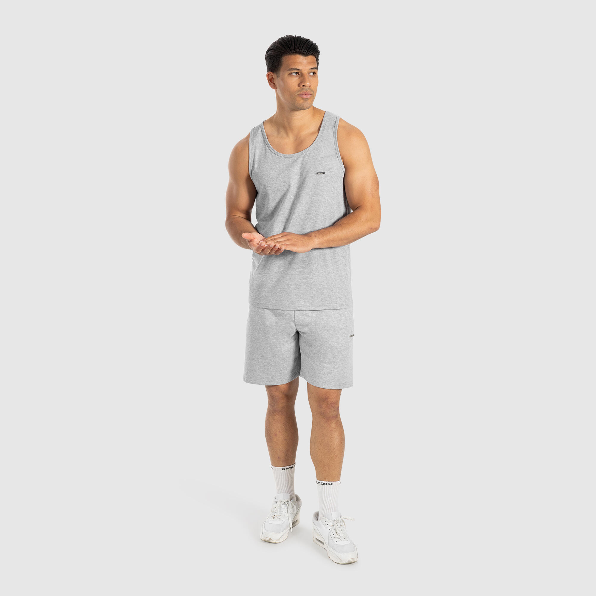 Herren Shorts Edin Grau Melange 3/5