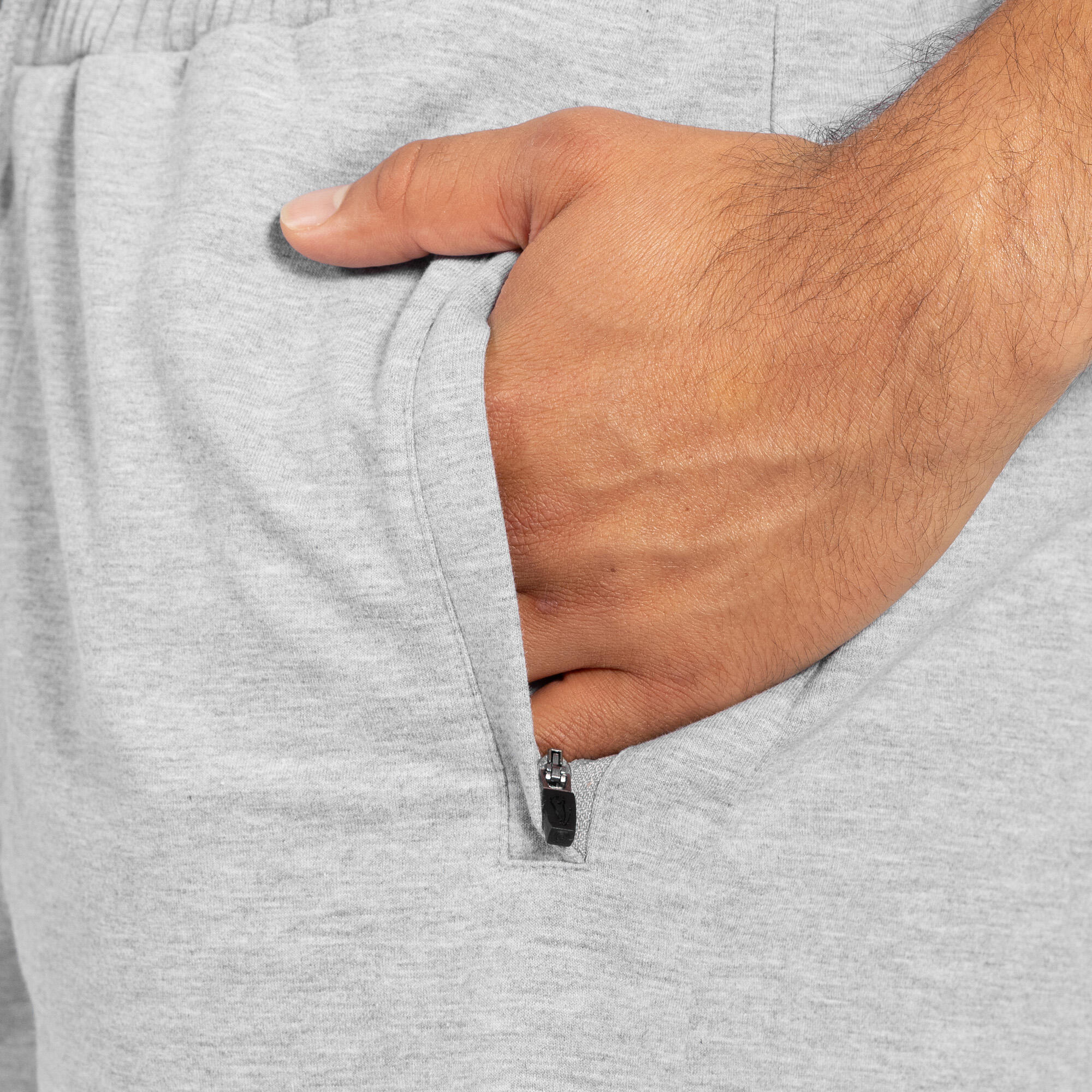 Herren Shorts Edin Grau Melange 4/5